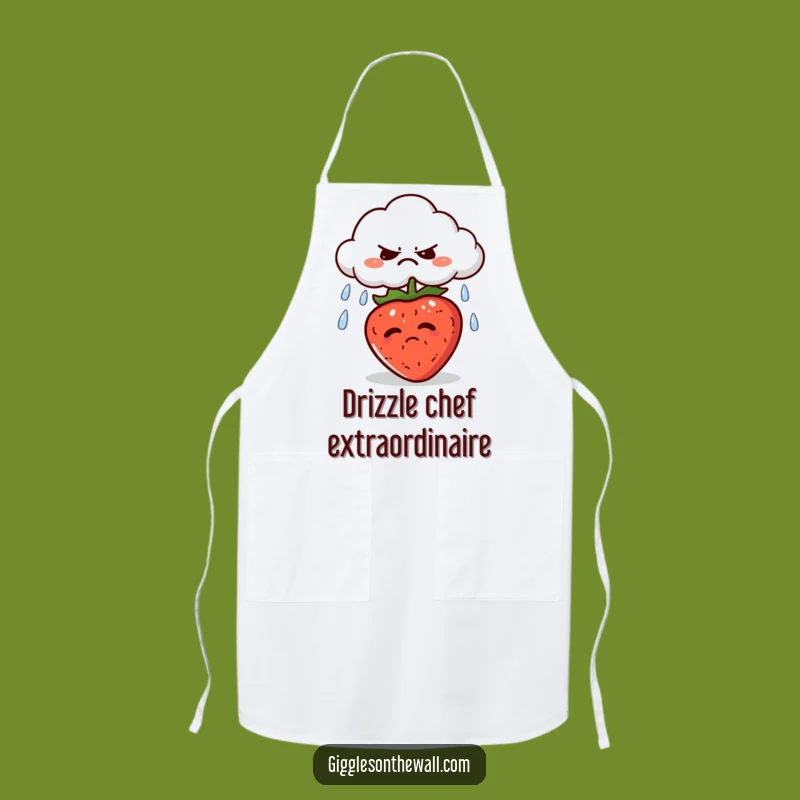 Funny Grumpy Cloud Apron: Cook with Comedy and Rainy Day Sass