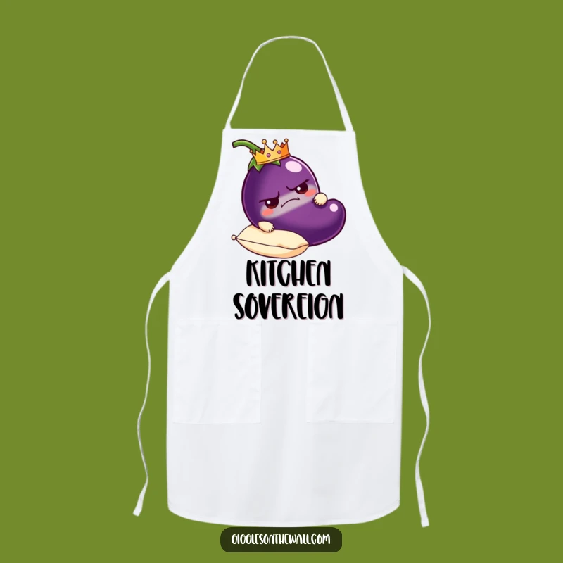 Funny Grumpy Eggplant Apron: Cook with Royal, Grumpy Flair!