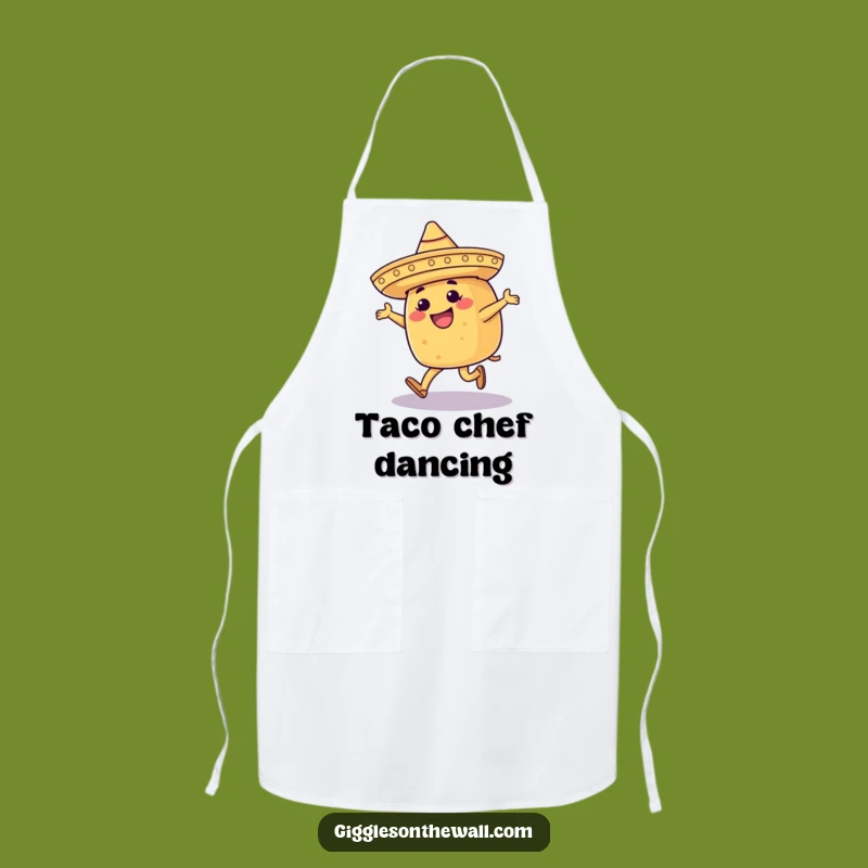 Funny Moonwalking Taco Apron: Happy Sombrero Kitchen Wear, Perfect Funny Gift