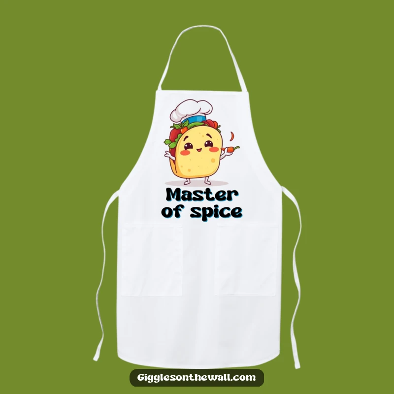 Funny Taco Chef Apron: Cook Up Laughs with Juggling Flair!