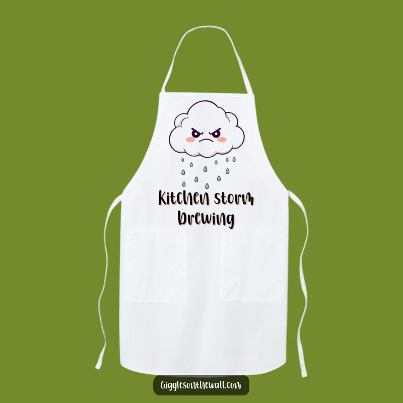 Funny Grumpy Cloud Apron - Kitchen Humor for Culinary Creativity Gift