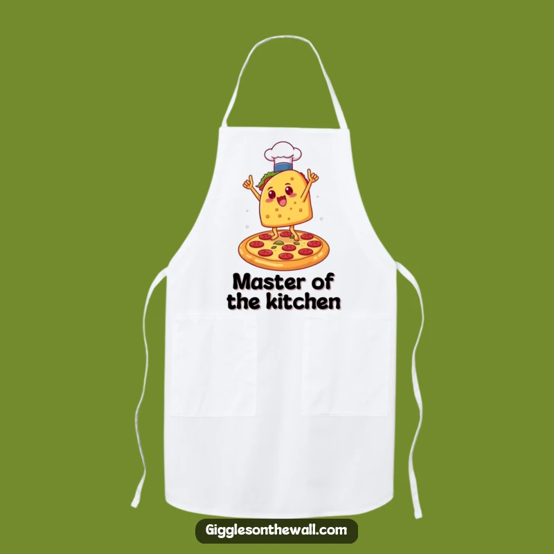 Funny Taco Chef Victory Apron: Cook with Flair, Humorous Kitchen Essential