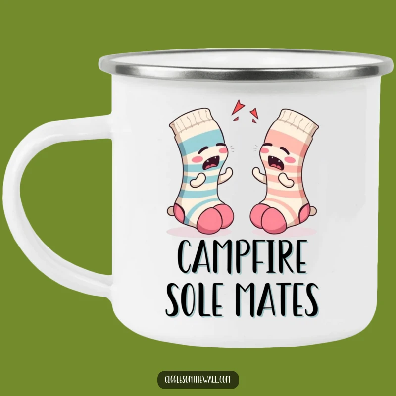 Funny Sock Argument Camping Mug: Enjoy Your Drinks with Hilarious Textile Disputes