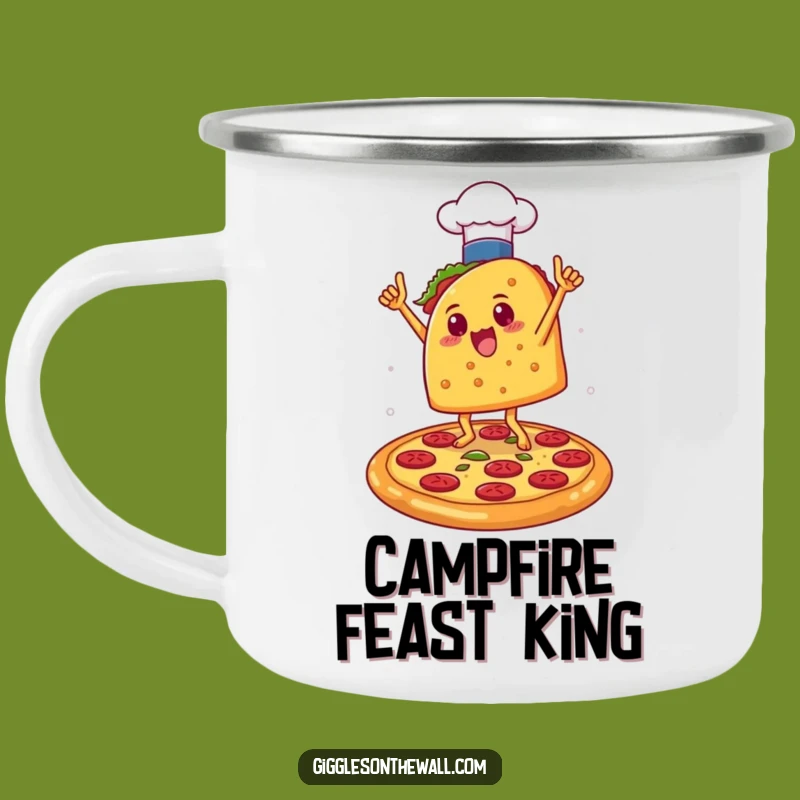 Funny Taco Chef Victory Camping Mug: Adventure Fuel for Culinary Champs