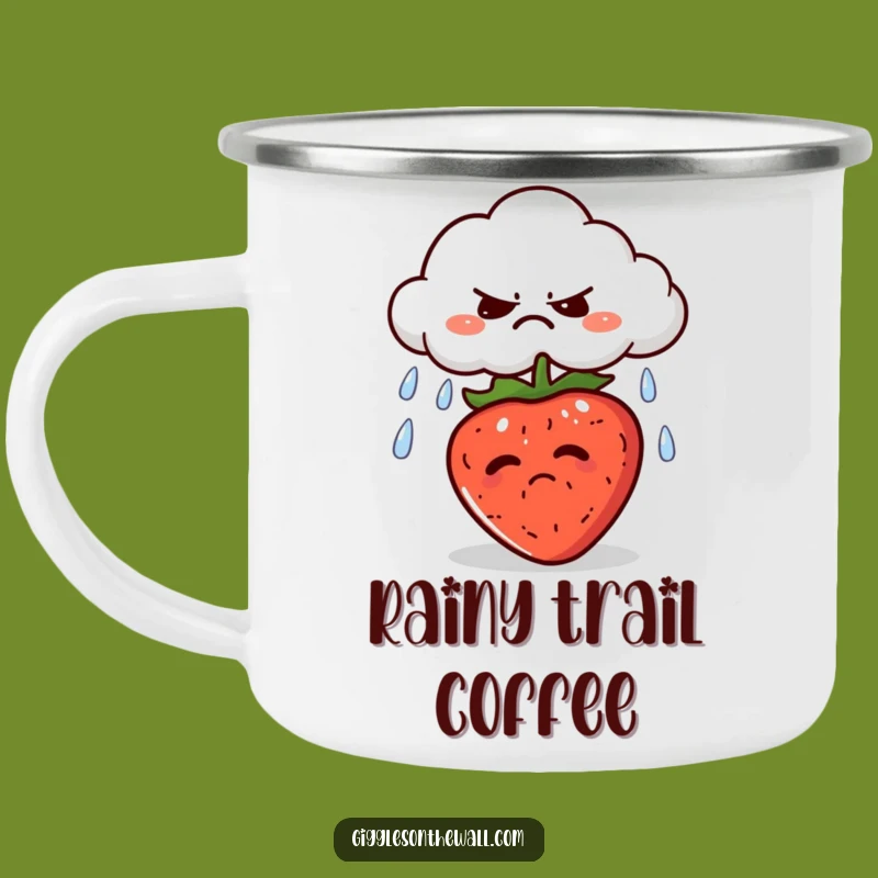 Funny Grumpy Cloud Camping Mug: Fuel Your Adventures with Moody Brews