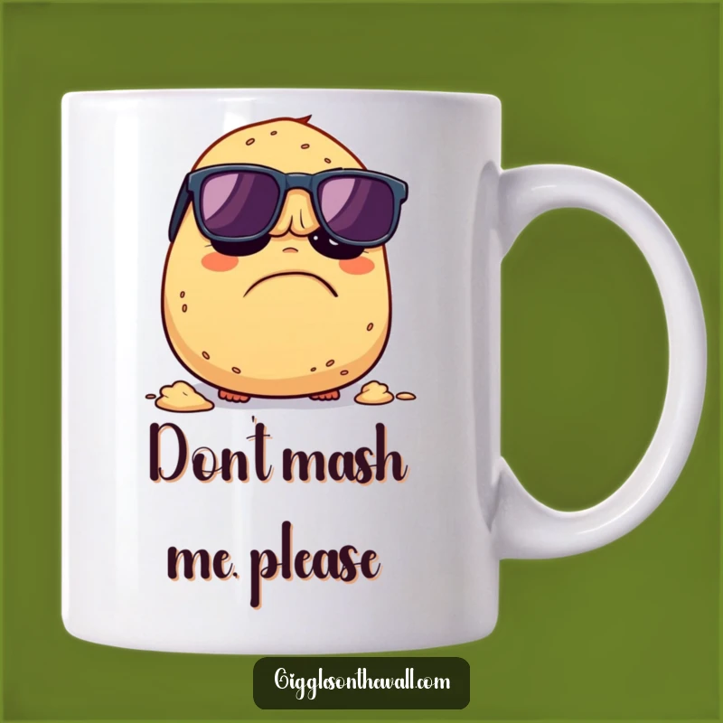 Funny Grumpy Potato Mug: Avoid the Mash, Perfect Humorous Gift for Veggies
