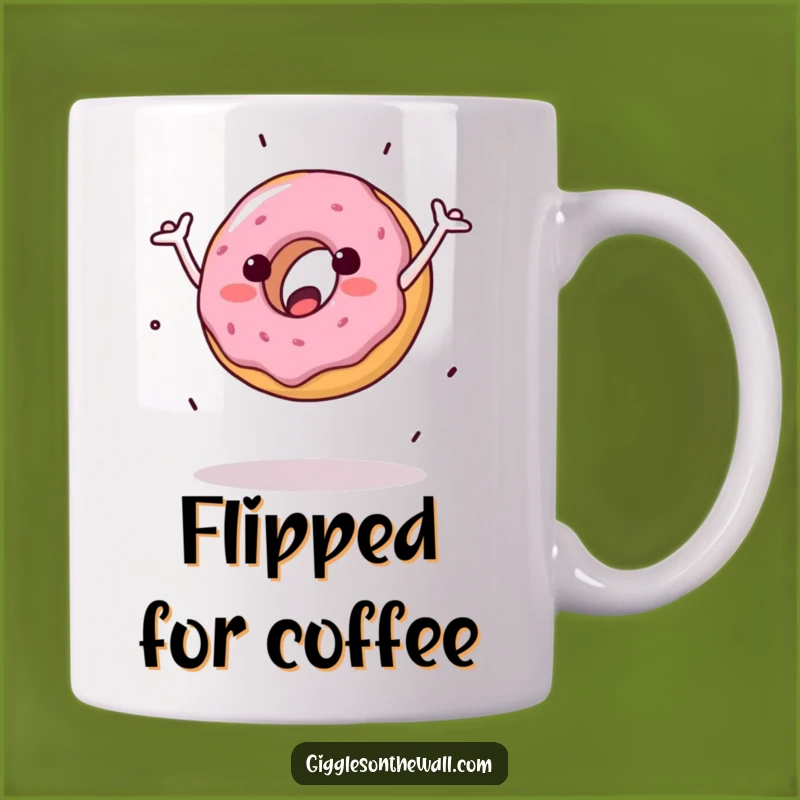 Funny Clumsy Donut Cartwheel Mug: A Hilarious Treat for Your Mornings!