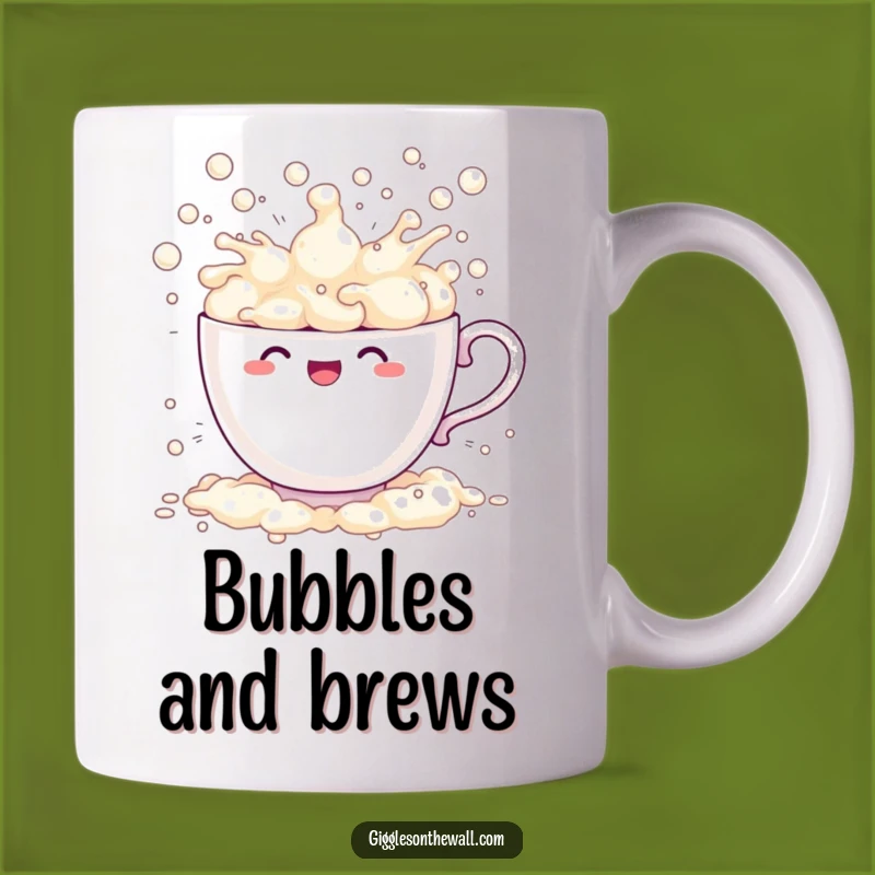 Funny Teacup Bubbles Mug: Hilarious Overflowing Kitchen Gift for Tea Lovers