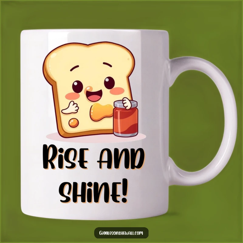 Funny Toast Selfie Mug: Jam Session - Hilarious Breakfast Gift!