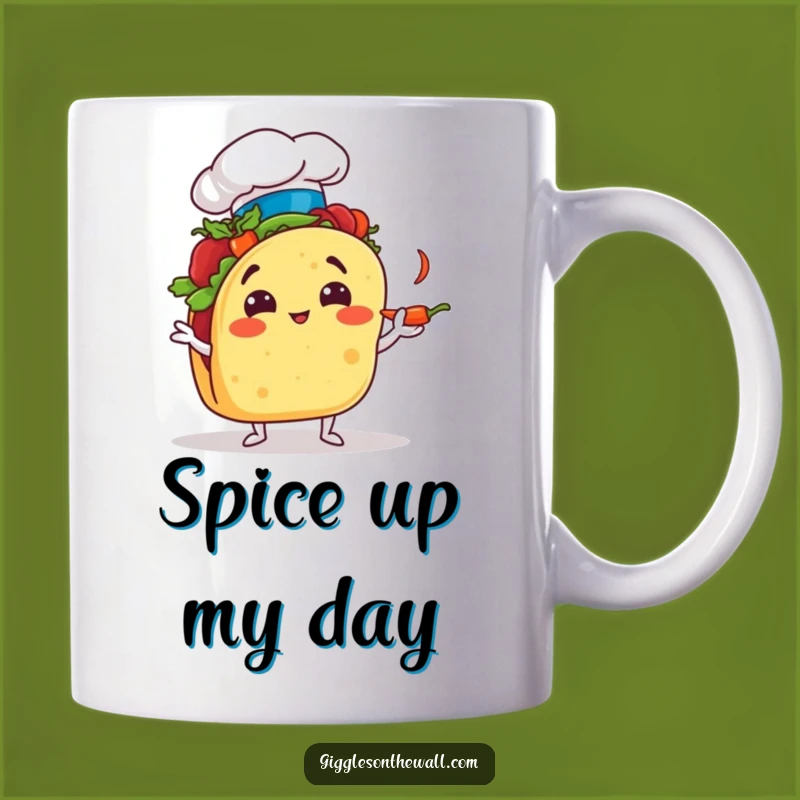 Funny Taco Chef Mug: Comical Juggling Foodie Gift for Kitchen Stars