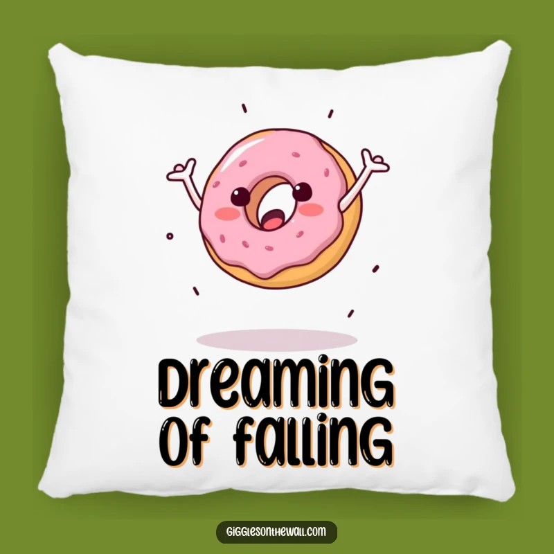 Funny Clumsy Donut Pillow: Cuddle Up with Comical Tumbles!
