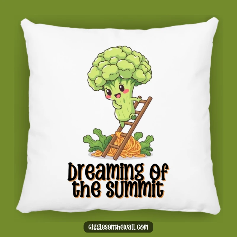 Funny Broccoli Noodle Ladder Pillow: Comfort for Your Healthy Journey