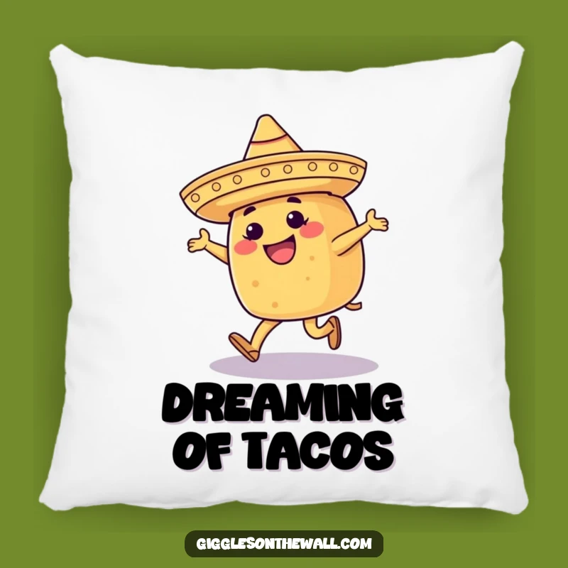 Funny Moonwalking Taco Pillow: Soft Happy Sombrero Cushion, Perfect Funny Gift