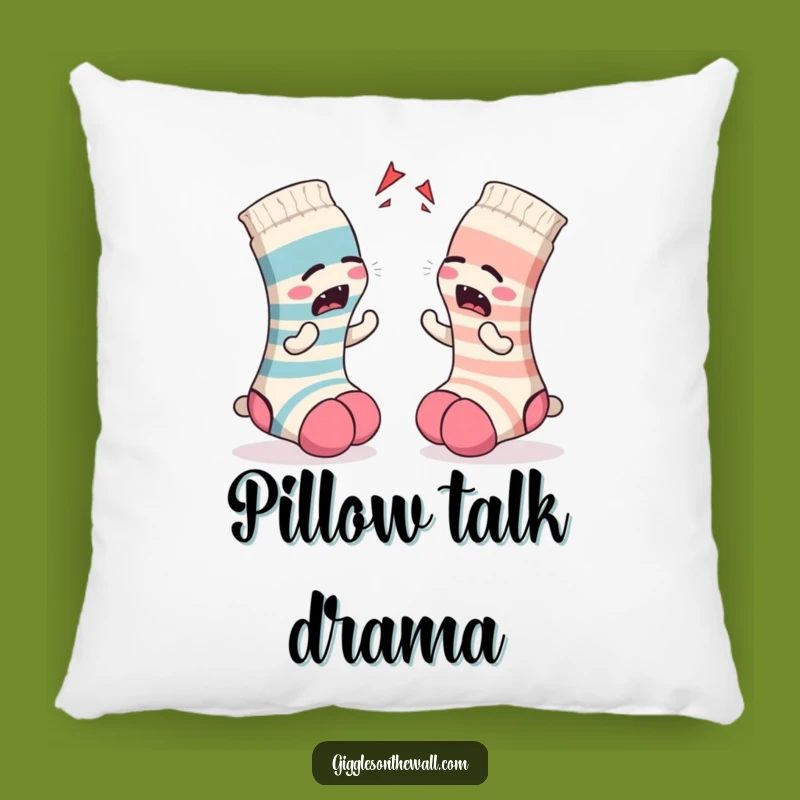 Funny Sock Argument Pillow: Snuggle Up with Hilarious Comfort and Textile Squabbles