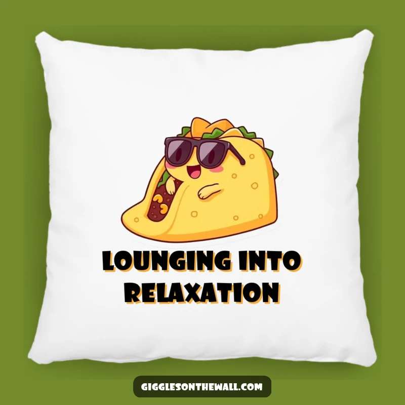 Funny Lounging Taco Pillow - Cozy Up with Cool Comfort