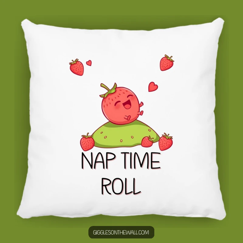Funny Strawberry Rolling Pillow: Snuggle Up with Hilarious Giggles and Comfort