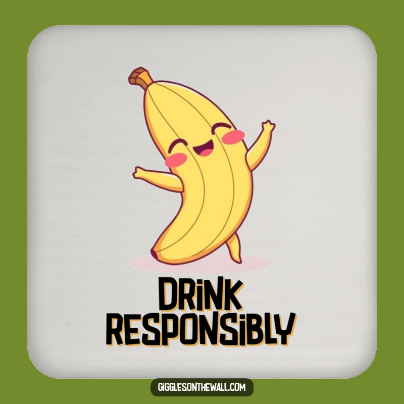 Funny Banana Peel Coaster Set - Protect Surfaces with Hilarious Art Gift