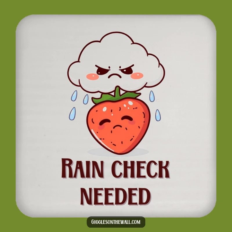 Funny Grumpy Cloud Coasters: Protect Surfaces with Rainy Day Charm