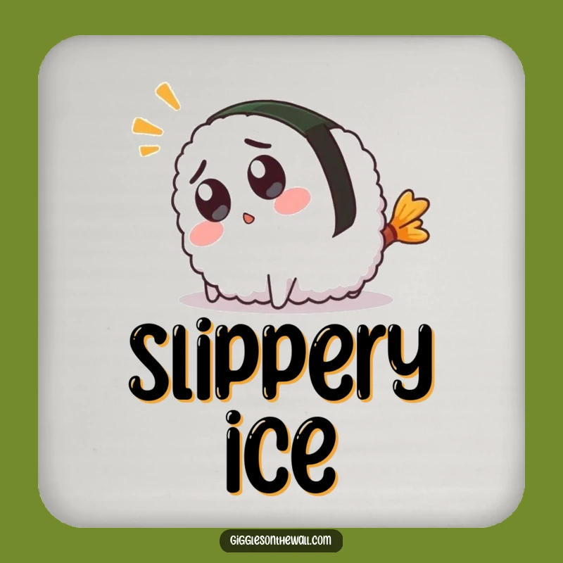 Funny Sushi Coaster: Tripping Character Protection, Cute Funny Gift