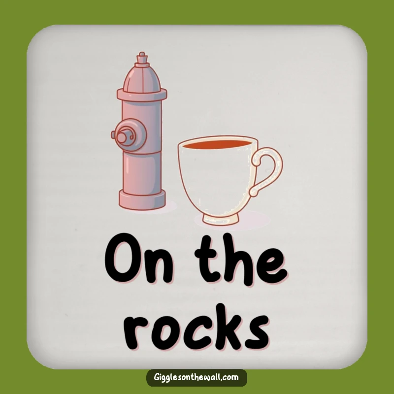 Funny Teacup Coaster - Protecting Surfaces with a Hydrant Hug