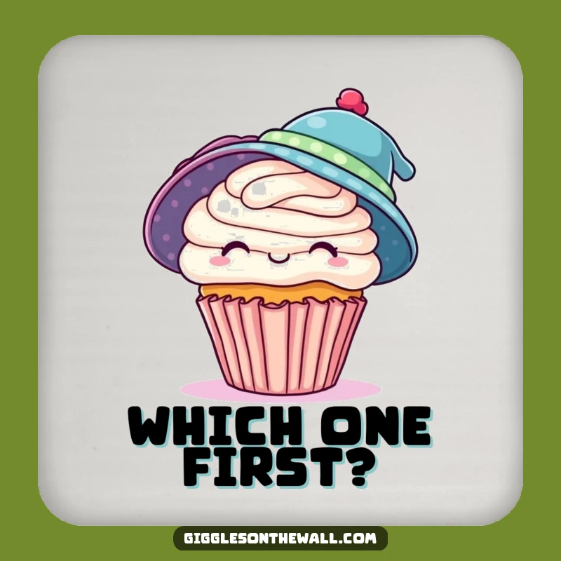 Funny Cupcake Coaster: Protect Surfaces with Ambitious Style
