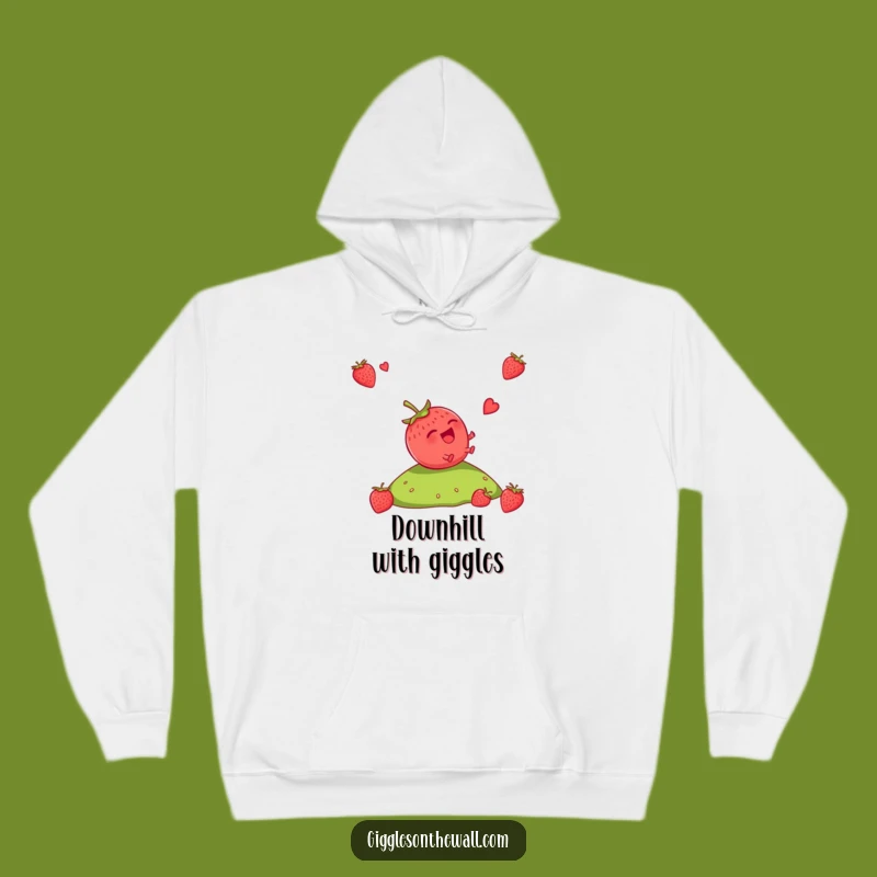 Funny Strawberry Rolling Hoodie: Stay Cozy While You Lose Control with Laughter