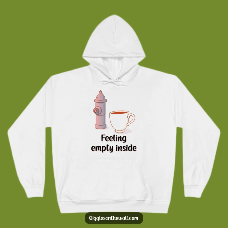 Cozy Funny Teacup Hoodie - Embrace the Absurdity of Fire Hydrant Hugs