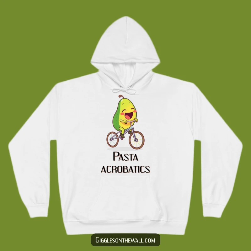 Funny Avocado Spaghetti Unicycle Hoodie: Cozy Up with Hilarious Comfort!