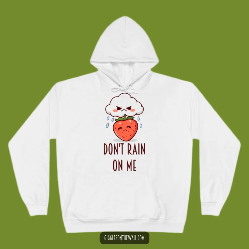 Funny Grumpy Cloud Hoodie: Cozy Up with Rainy Day Whimsy