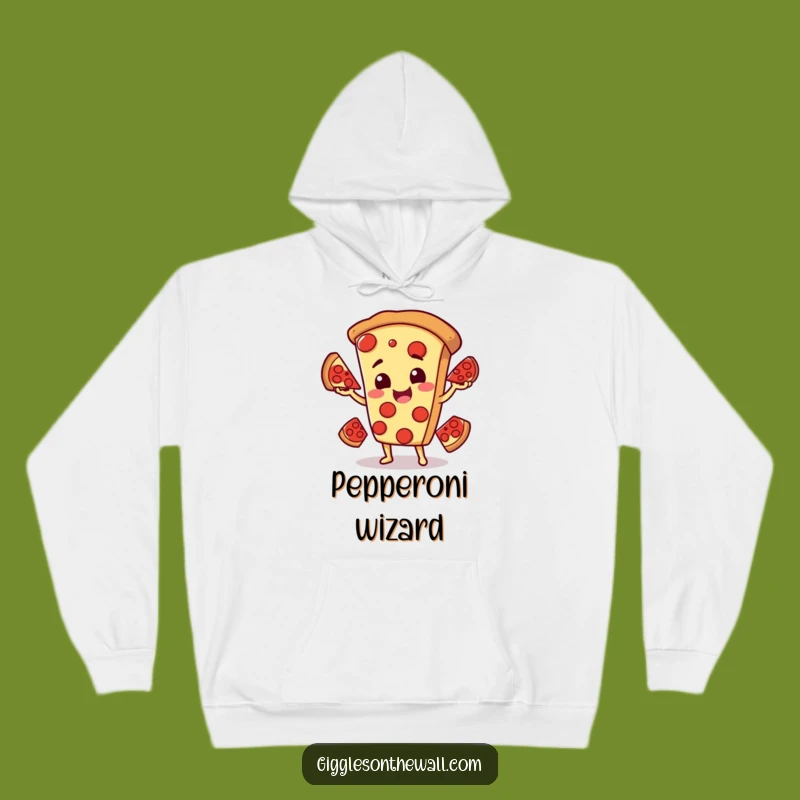 Funny Pizza Hoodie: Cozy Juggling Character Sweatshirt, Ideal Funny Gift