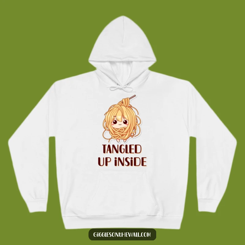Kawaii Ramen Tangle Hoodie - Cozy Confused Noodle Apparel - Perfect Funny Gift