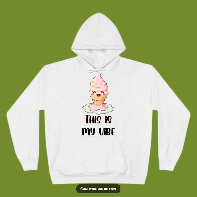 Funny Melting Ice Cream Hoodie - Cozy Up with Joyful, Melty Comfort!