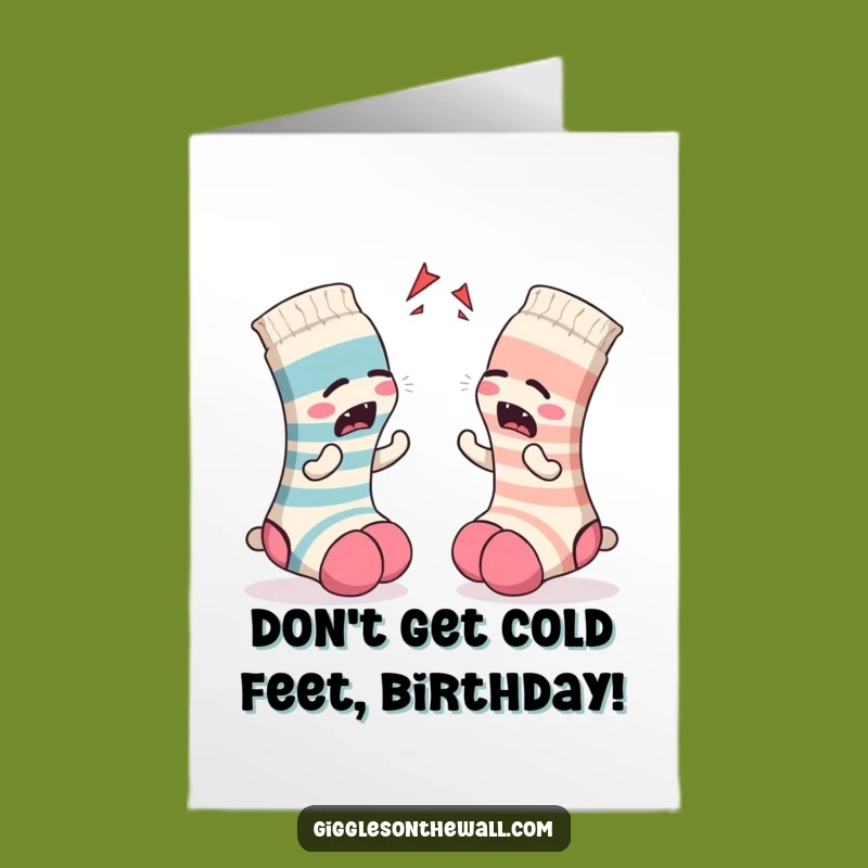 Free Printable Birthday Card: Sock Argument Drama - Funny Downloadable Gift