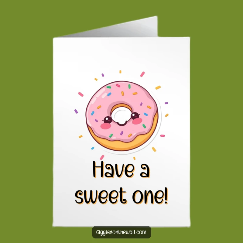 Happy Donut Birthday Card Free Printable: Confetti Fun Downloadable Gift