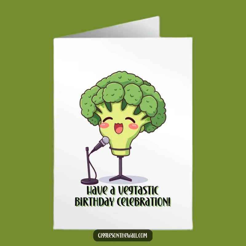 Free Printable Birthday Card: Opera Broccoli - Funny Downloadable Gift!