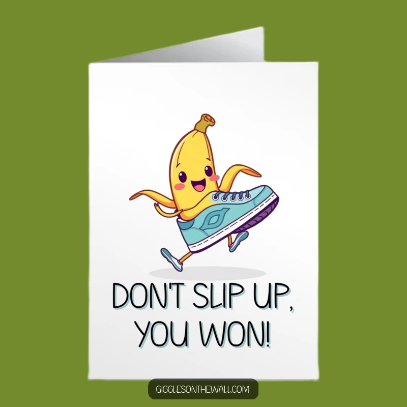 Free Printable Funny Banana Peel Congrats Card - Quirky Downloadable for Unexpected Wins