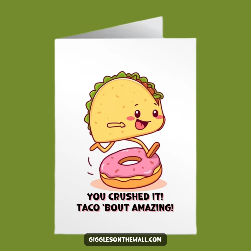Free Printable Funny Taco Marathon Congrats Card - Hilarious Downloadable for Any Finish Line