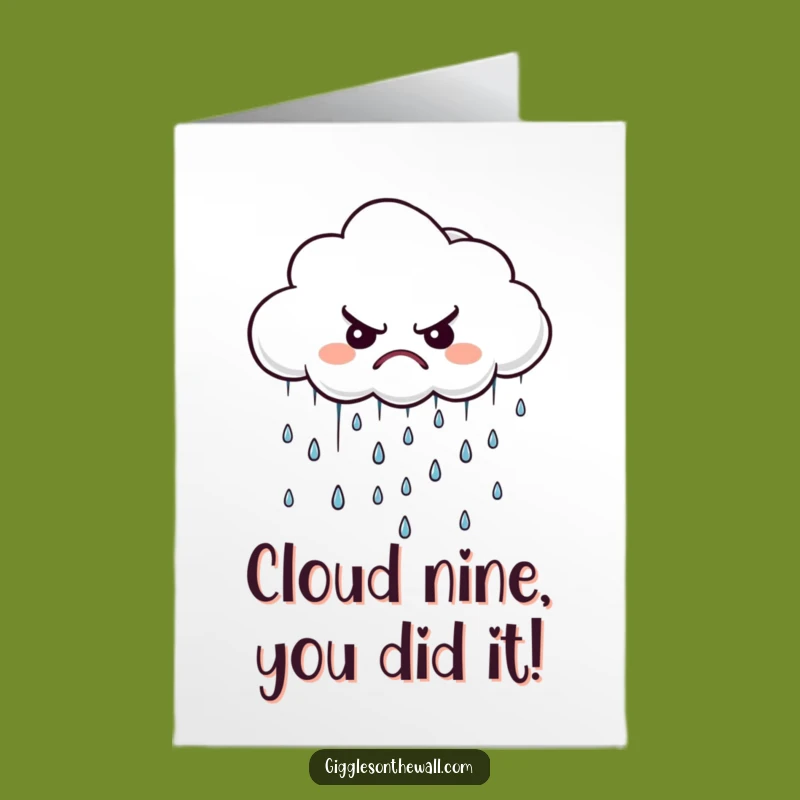 Free Printable Grumpy Cloud Congrats Card: Hilarious Downloadable for Tough Wins