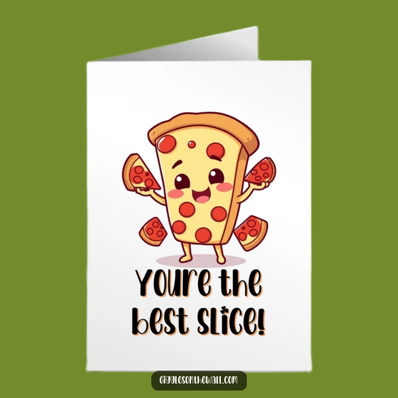 Free Printable Congrats Card: Pizza Juggler for Joyful Celebrations
