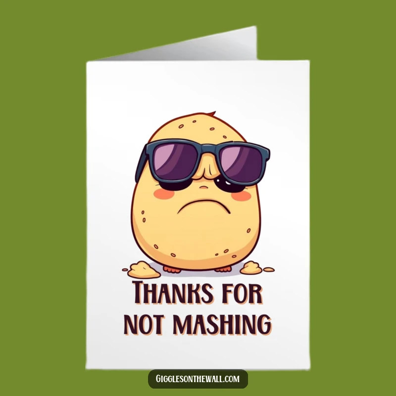 Free Printable Thank You Card: Grumpy Potato's Thanks, Funny Downloadable Gift!