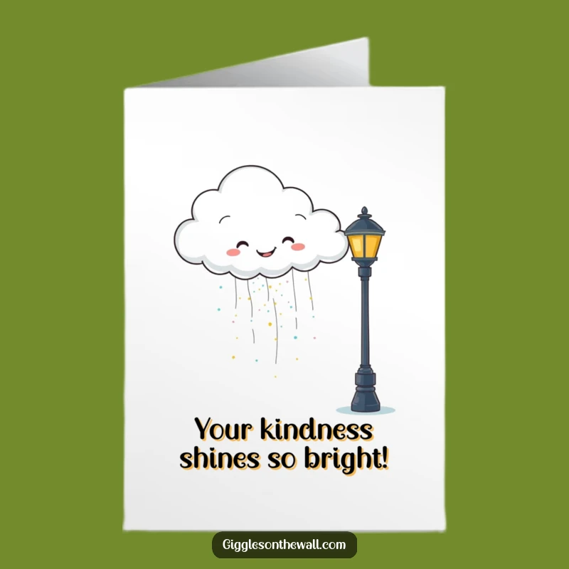 Free Printable Funny Glitter Cloud Thank You Card - Cheerful Downloadable Expressing Gratitude