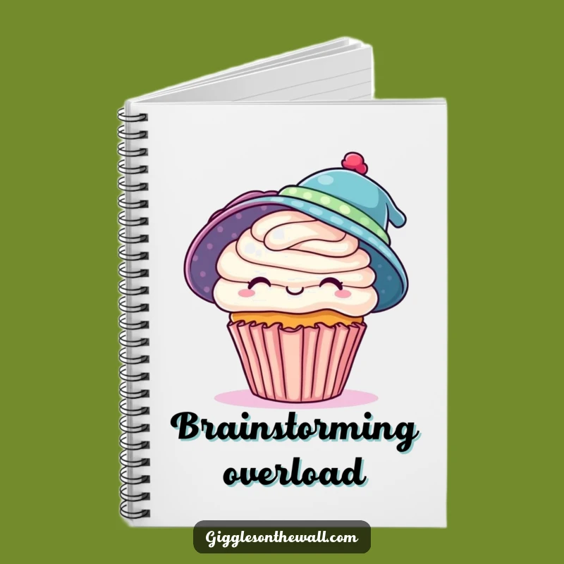 Funny Cupcake Notebook: Ambitious Ideas with Two Hats, Perfect for Notes