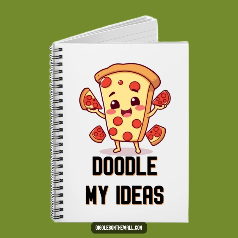Funny Pizza Notebook: Juggling Character Journal, Great Funny Gift