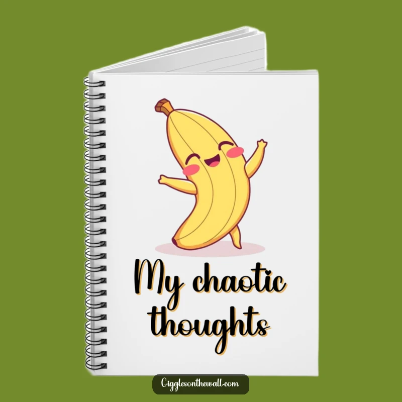 Funny Banana Peel Notebook - Hilarious Journal for Notes & Laughs Gift