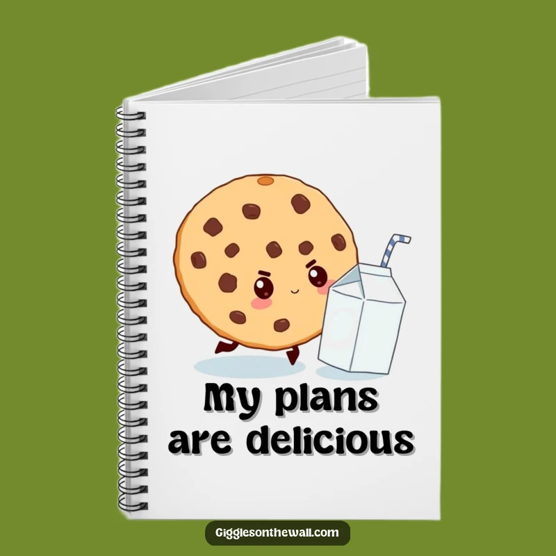 Funny Cookie Chase Notebook: Jot Down Ideas with Sweet Pursuit