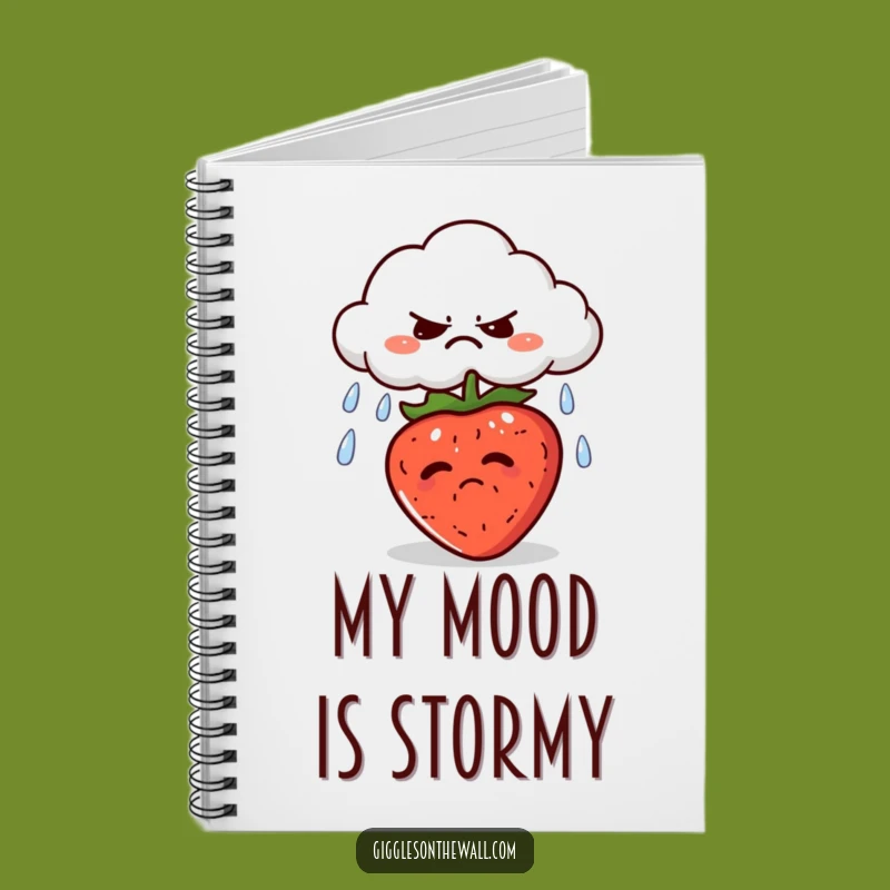 Funny Grumpy Cloud Notebook: Jot Down Thoughts with Rainy Day Flair