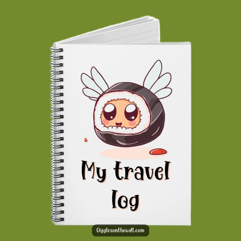 Funny Sushi Flying Notebook: Jot Down Ideas with Googly-Eyed Fun