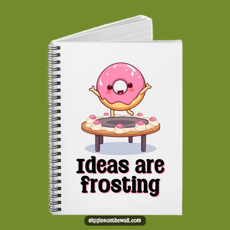Funny Donut Bouncing Notebook: Playful Character Journal, Sweet Gift