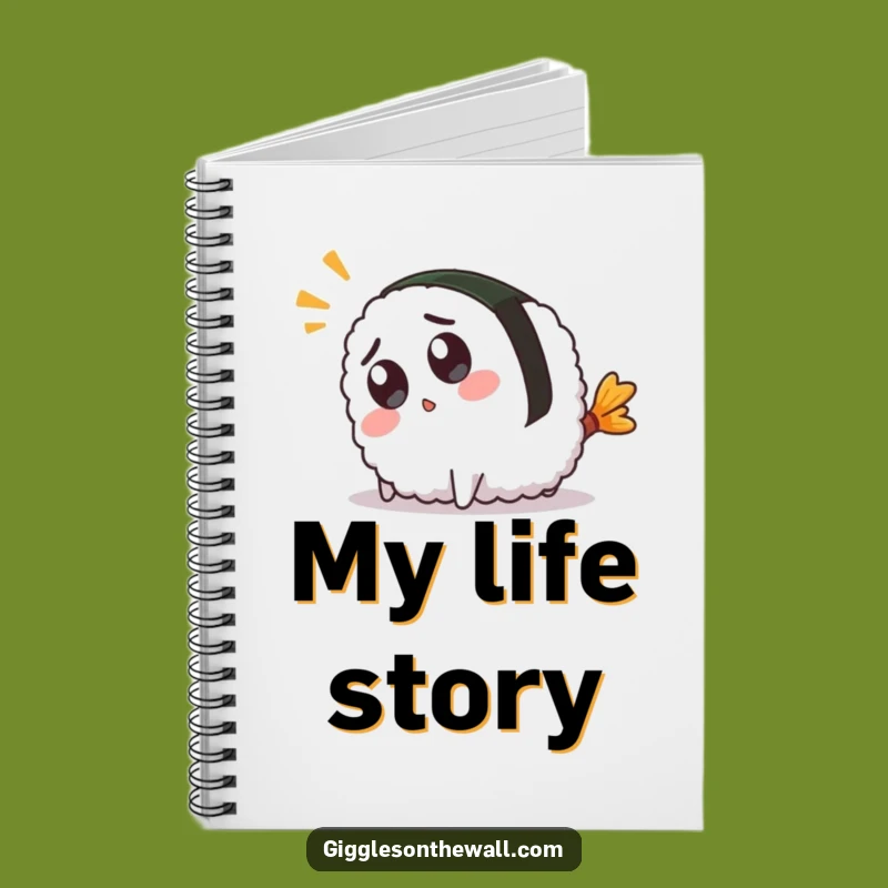Funny Sushi Notebook: Tripping Character Journal, Great Funny Gift