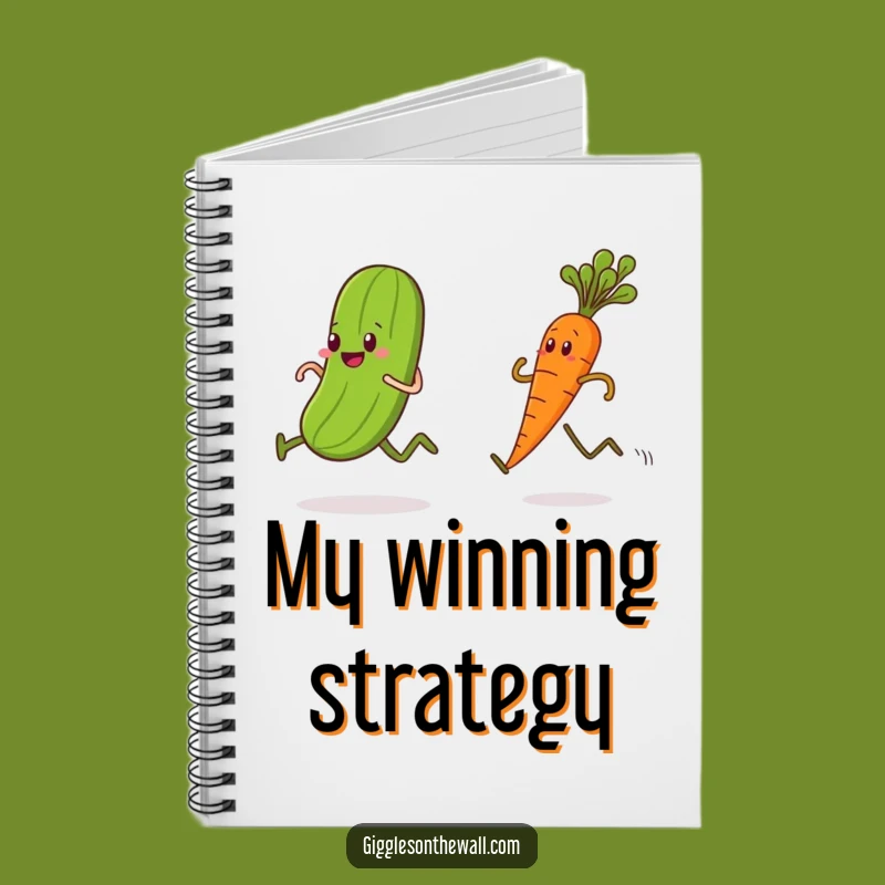 Funny Pickle Carrot Notebook - Race Your Ideas to the Finish Line